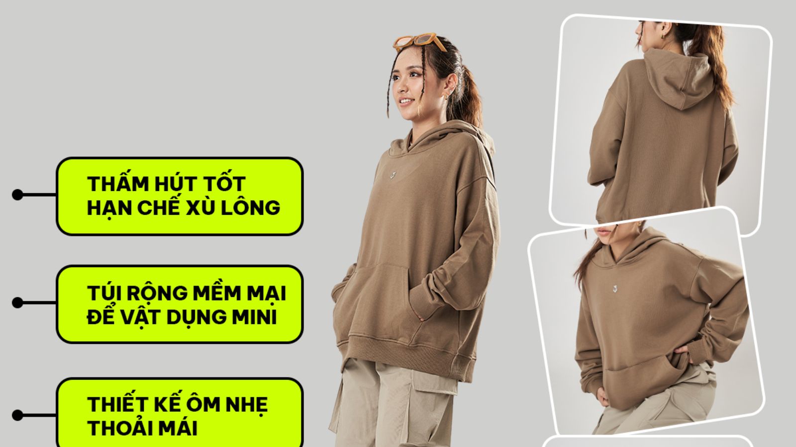 Áo hoodie thể thao là lựa chọn lý tưởng cho những ngày se lạnh hoặc các buổi tập ngoài trời.