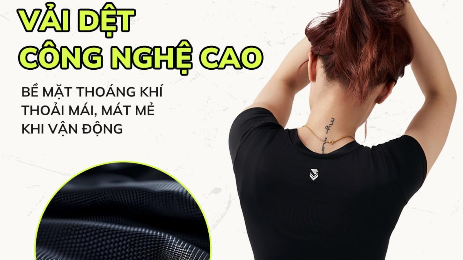 Chất lượng vải là yếu tố hàng đầu cần xem xét khi chọn mua quần áo thể thao nữ.