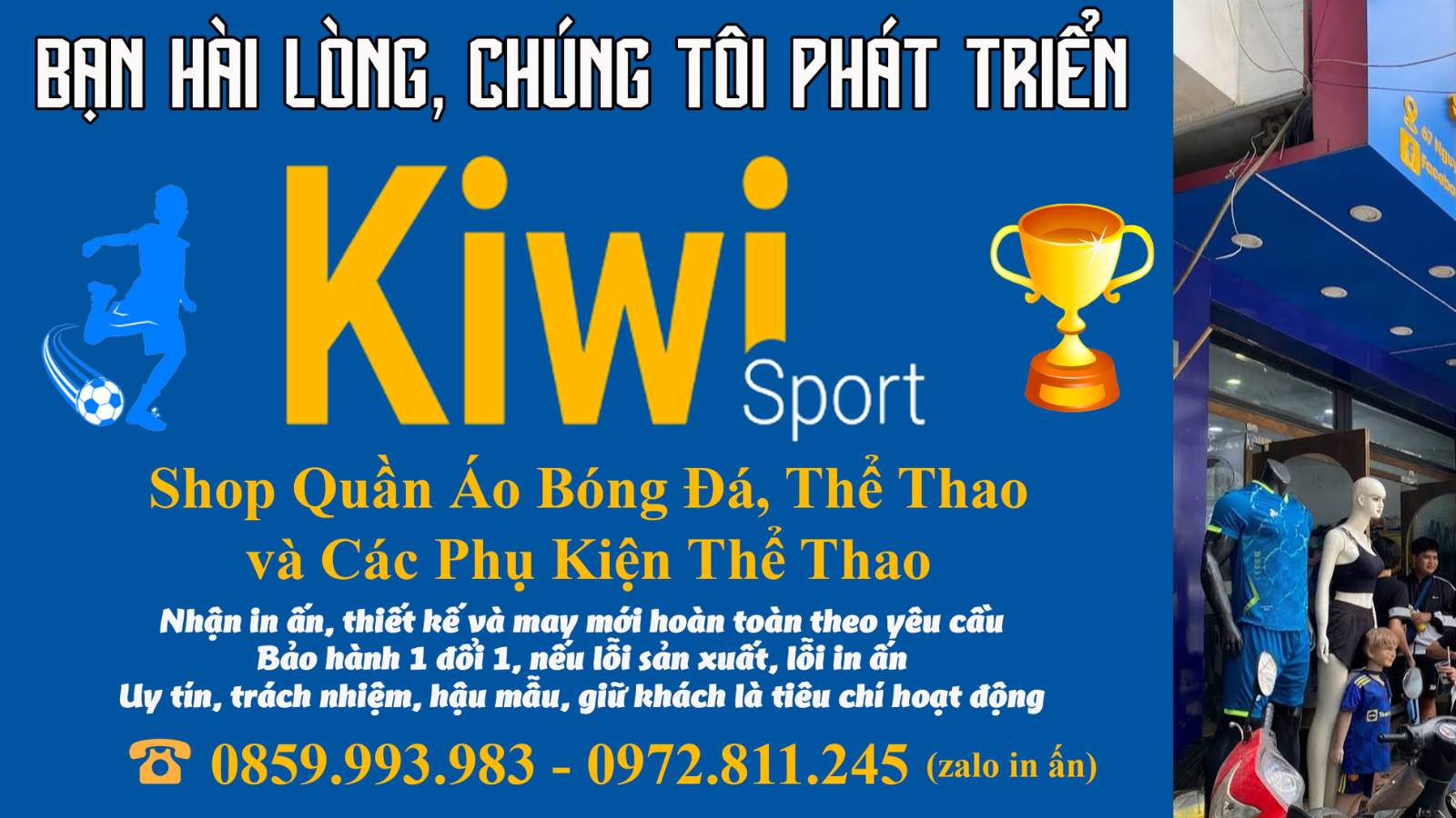 KiwiSport.vn - Shop Thể Thao là địa chỉ uy tín cho những ai yêu thích thể thao.