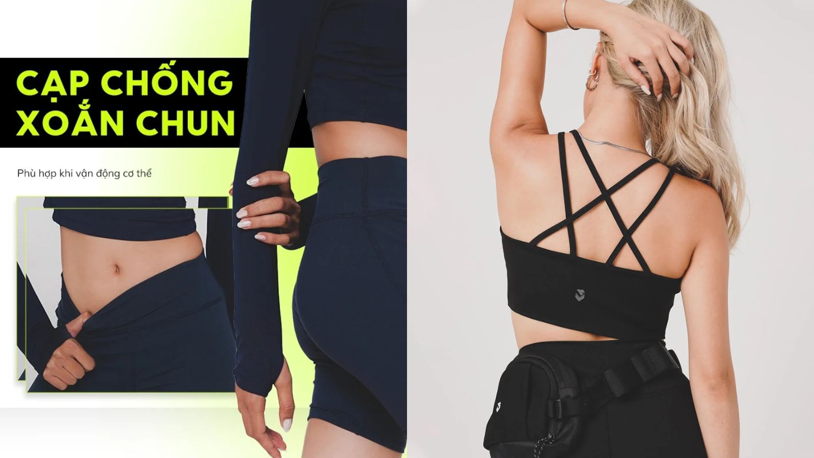 Quần short Shamdi Biker cùng áo bra Longline