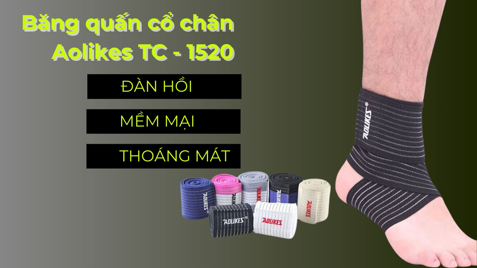 Băng quấn cổ chân Aolikes TC - 1520