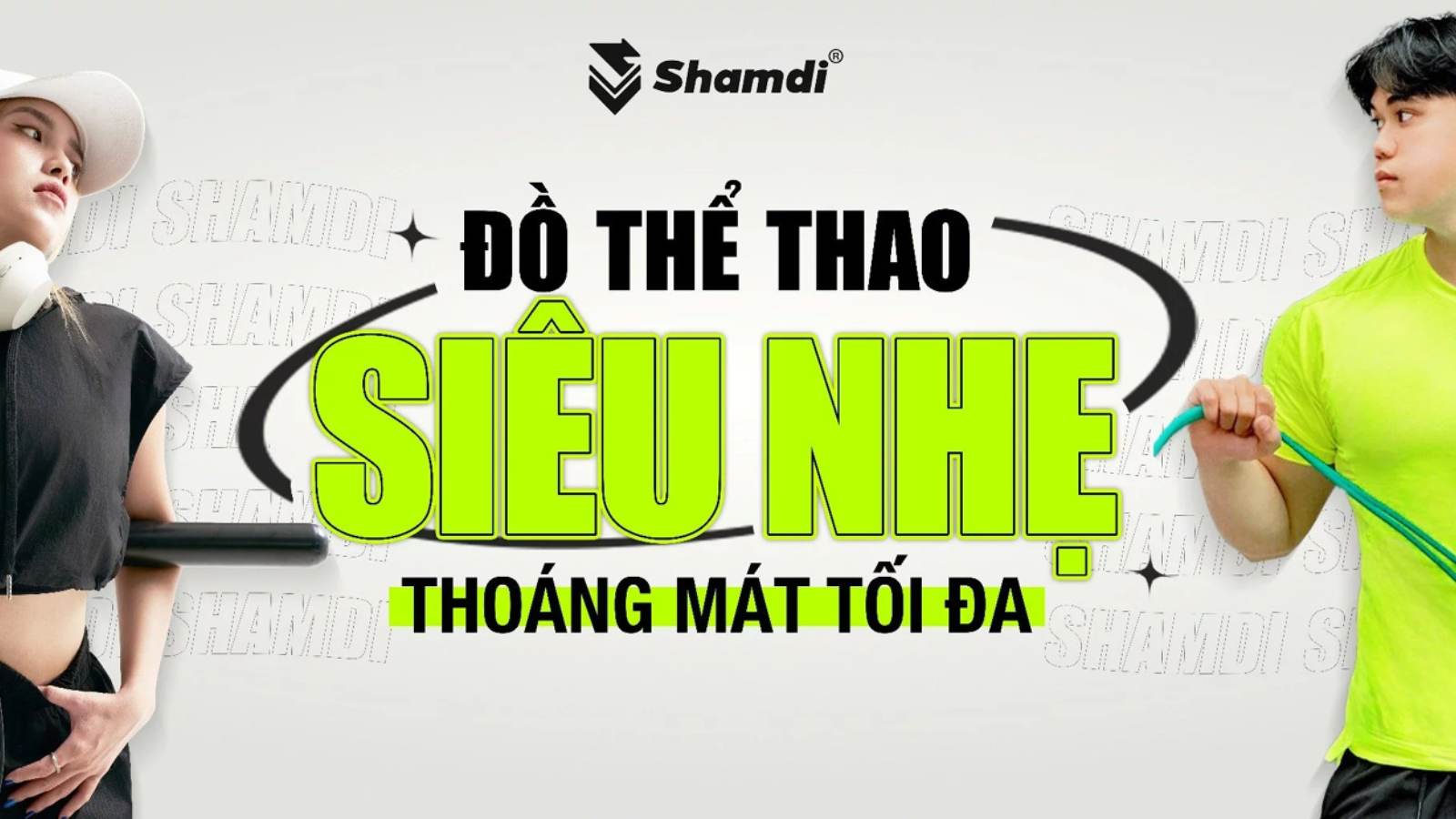 Đồ tập nhà Shamdi với chất liệu thoáng mát, đảm bảo đối đa sự thoải mái cho người tập.